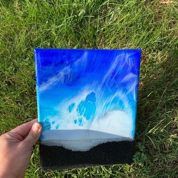 🌊Original Resin Ocean Art Painting🌊 - Picture 4 of 6